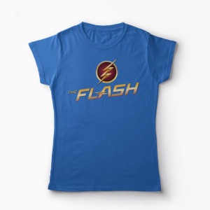 Tricou The Flash Logo - Femei-Albastru Regal